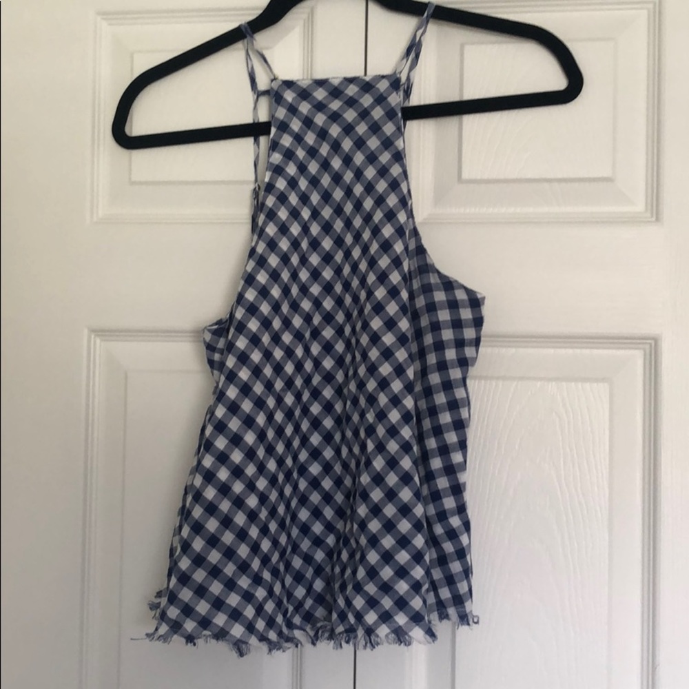 American eagle gingham top